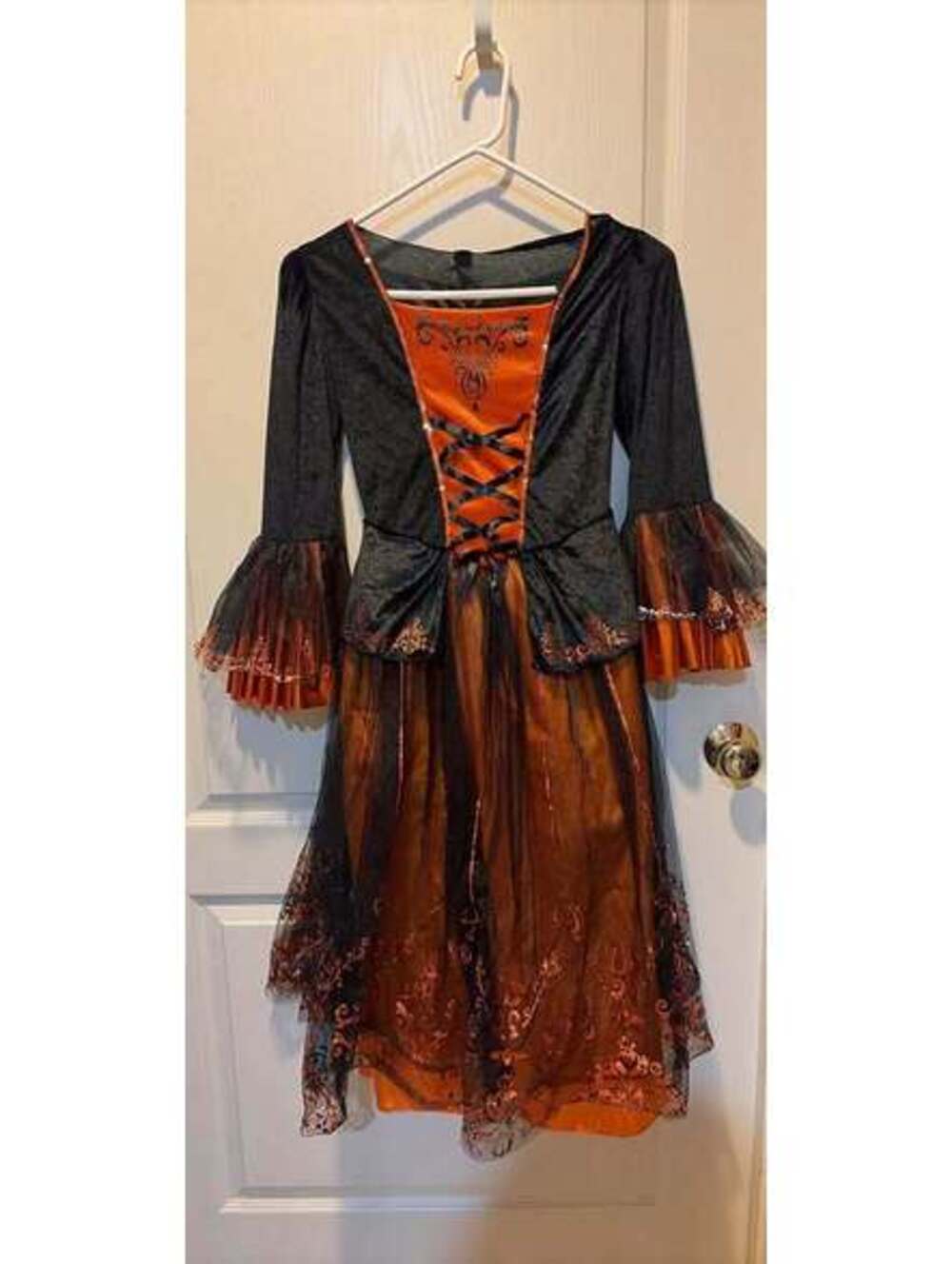 Black and Orange Halloween Costume Dress- estimated adult small